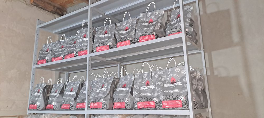 Briket optim koʻmir 1,5 kg 60-70 ta shashliga yetadigan