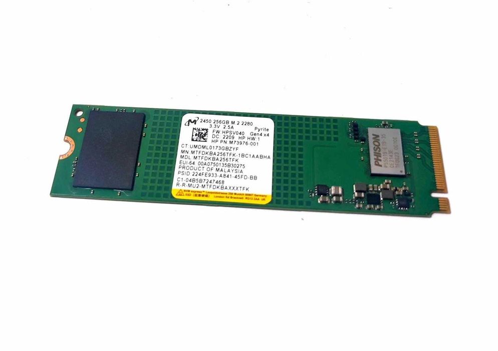 SSD Samsung / WD / Hynix / MICRON 256GB NVMe PCIe M.2 2242 , 2280