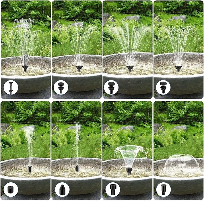 Pompa de apa solara pentru fantana, 7.5W, pentru gradina, iaz,