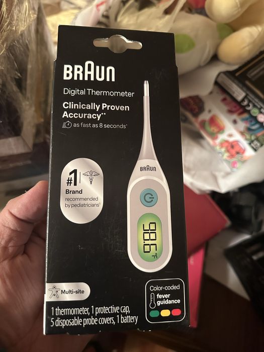 Braun термометр. Thermometer. Braun