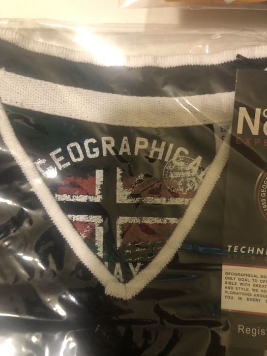 Tricou barbatesc Geographical Norway model Corsica marime M albastru
