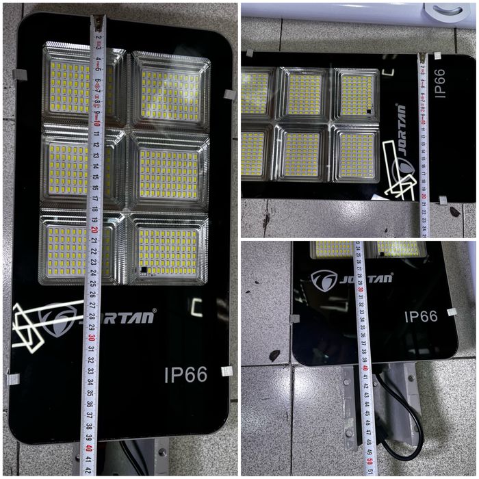 LED Соларна улична лампа JORTAN 2400 W най мощната стойка панел