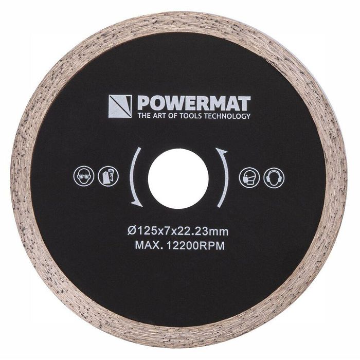 Fierastrau circular de mana industrial pentru placi ceramice, 125 mm