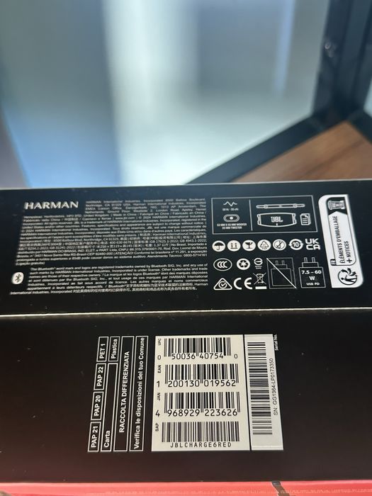JBL Charge 6 Red Bluetooth Тонколона НОВА