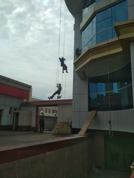 Высотные работы! Мойка фасада.