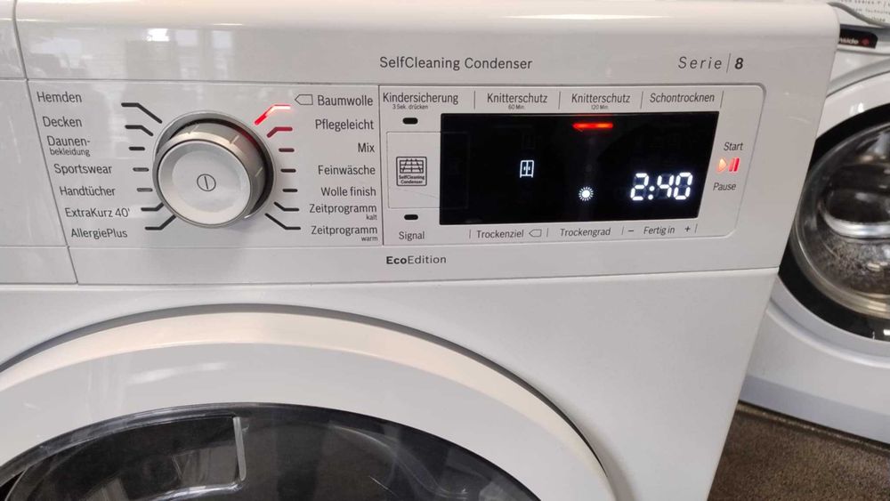 A+++ Сушилня с термопомпа Bosch-Бош 8 кг Series 8 Sensitive Drying