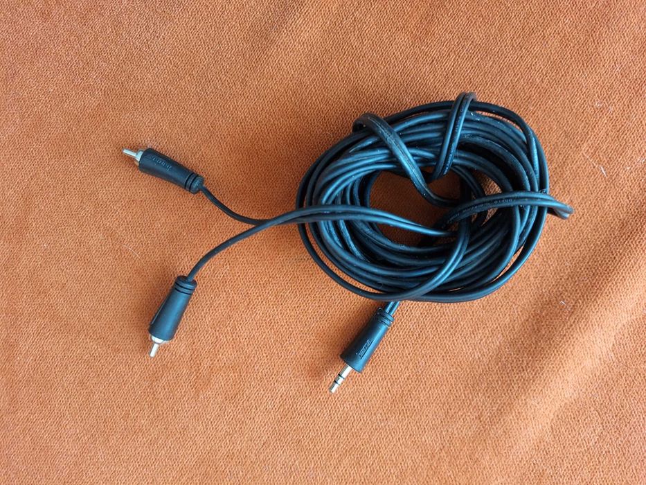 Cablu audio stereo, lungime 12 m, jack 3.5mm tata - la - RCA tata