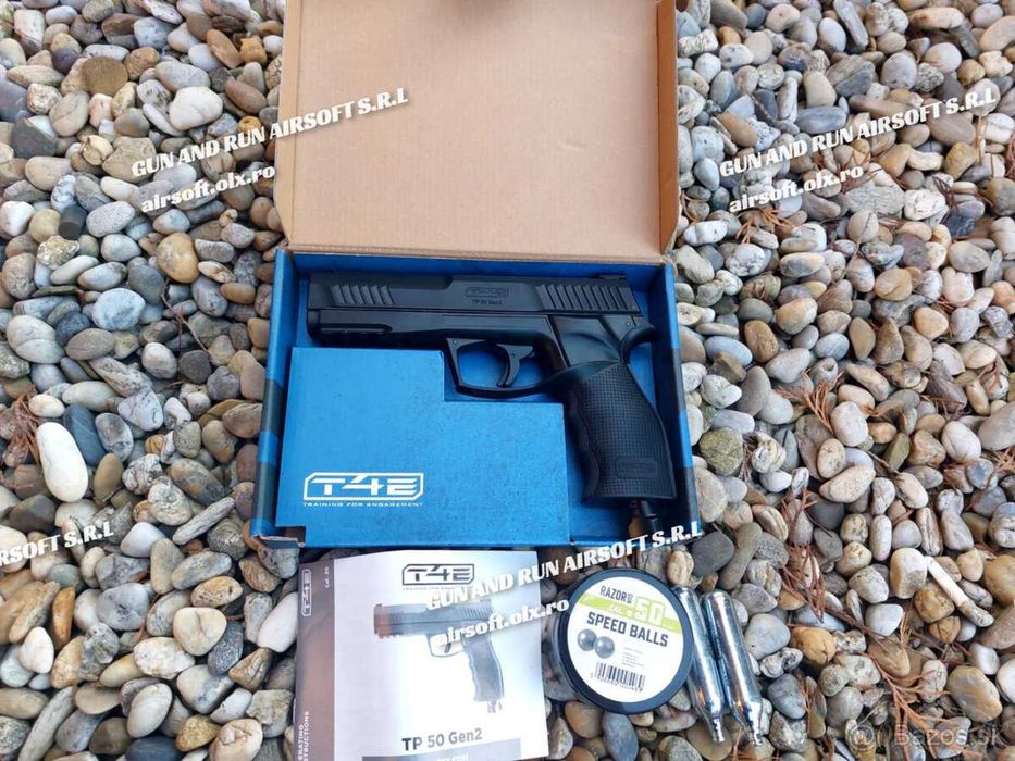 ~ PISTOL 200M/s Airsoft Hdp Hdr MODIFICAT Co2 ,Nou Pusca+100bile Co2