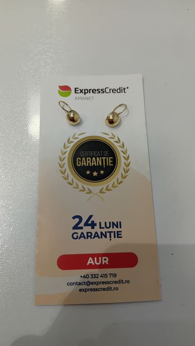 Cercei aur 14k [Ag20 Dancu/b30307.1*20]