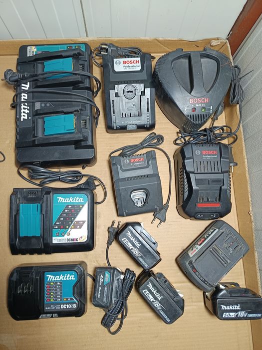 Statie de încărcare Makita încărcător Hikoki Panasonic Ridgid Viega  Fein acumulator Senco Flex  Festool baterie Bosch