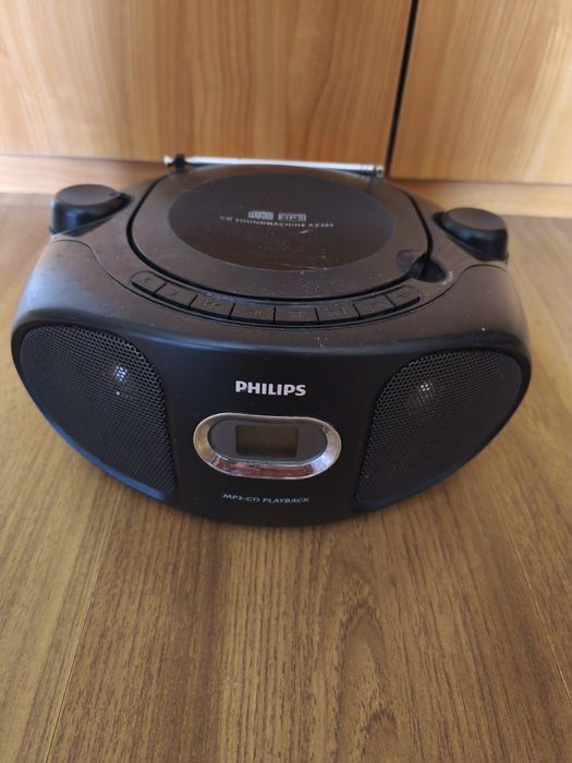 Radio CD Player Portabil Philips AZ305/12 cu USB și MP3 - Funcțional