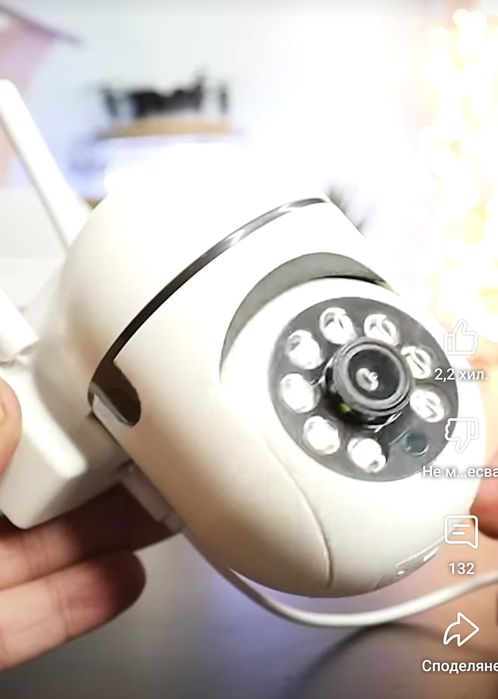 ПРОМОЦИЯ..!Wi-fi камера за видеонаблюдение през телефон+Подарък