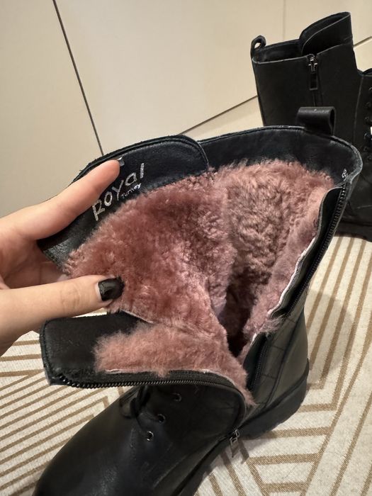 Зимние сапоги шанель