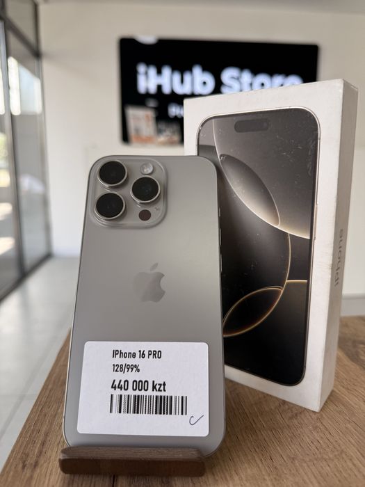 iPhone 16 Pro•128GB/99%ТабиғиТитан Айфон 16 Про•128Гб/99%