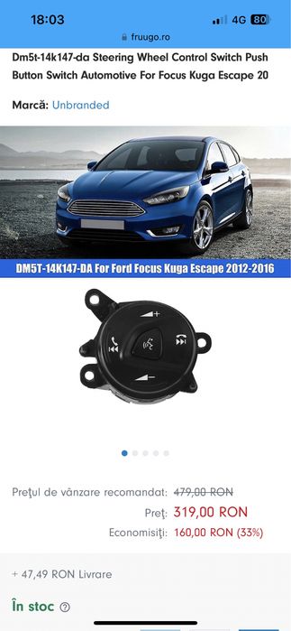 Buton comenzi volan Ford