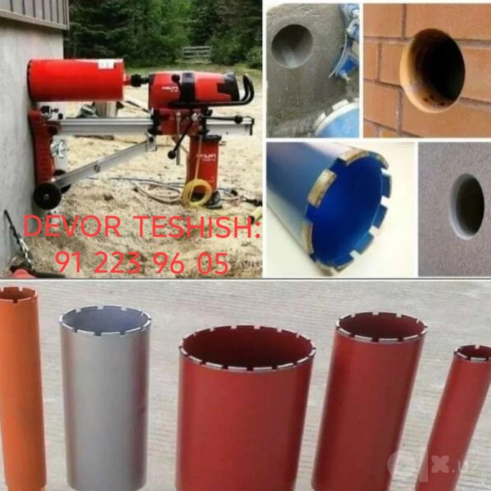 Olmosli burg'ulash/beton kesish va teshish xizmati