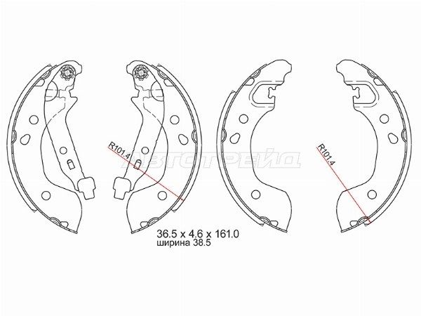 Колодки тормозные Nissan Almera
