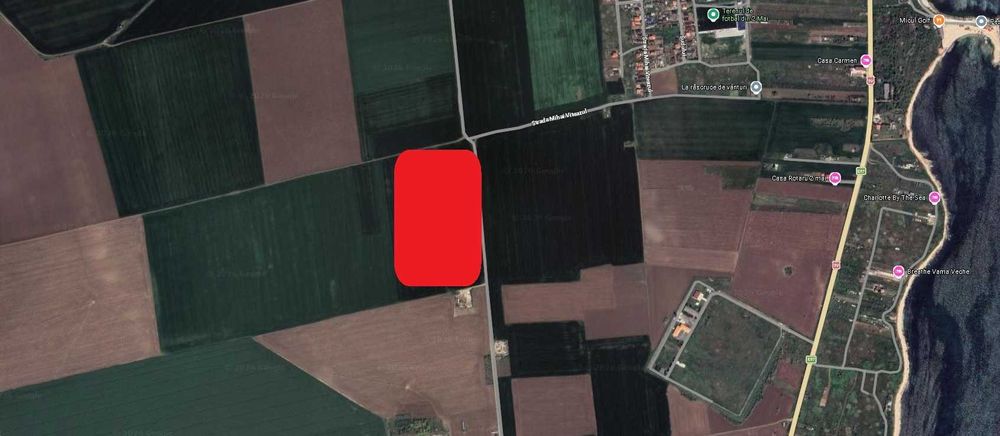 Teren intravilan construibil cu suprafata totala 30.000 mp – 34 Loturi (700-800 mp per lot ), Deschidere 21m , 2 Mai strada Agricultorilor