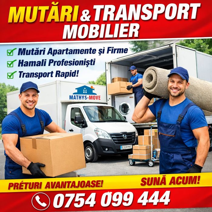 Transport in tara marfa duba cu lift  mutare mobila cutii saci