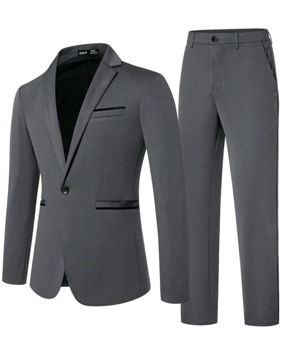 Мъжки костюм, риза, папийонка - XL размер