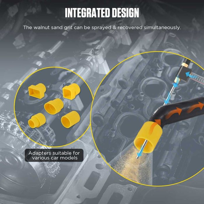 AUTOOL HTS518 Машина за почистване на нагар, клапани с орехови черупки