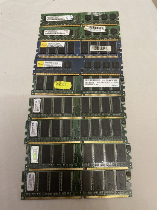 Memorii PC si de leptop vechi sdram ddr1ddr2