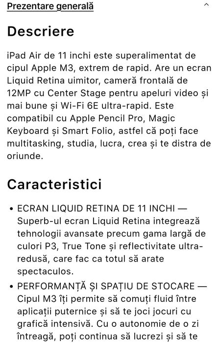 Apple iPad Air 11, M3, 256GB, Wi-Fi