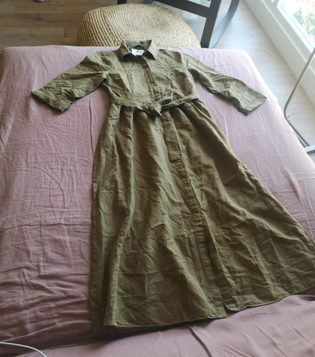 Рокля H&M linen blend, рокля ZARA лен, Ralph lauren knit Oxford