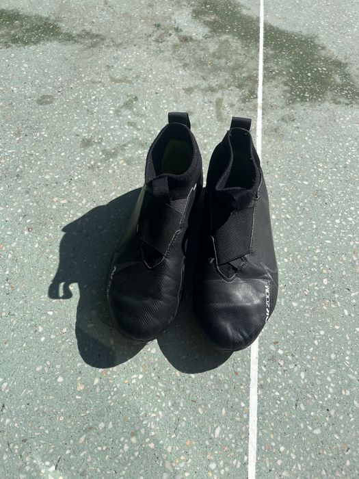 Nike mercurial air zoom черни бутонки с зелени бутони