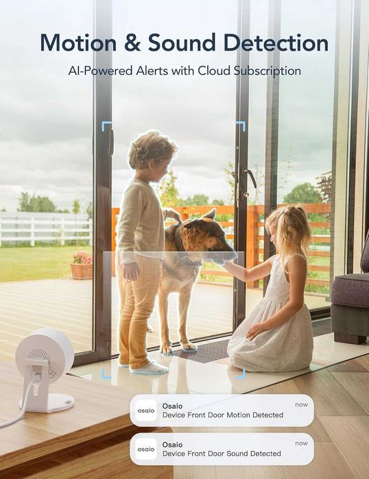 GNCC GC3 Комплект 2 броя вътрешна охранителна камера 1080P, CCTV