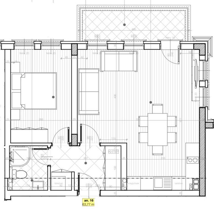 Продава се Двустаен апартамент в Карлово - 76 кв.м за 814 €/кв.м - Снимка #23