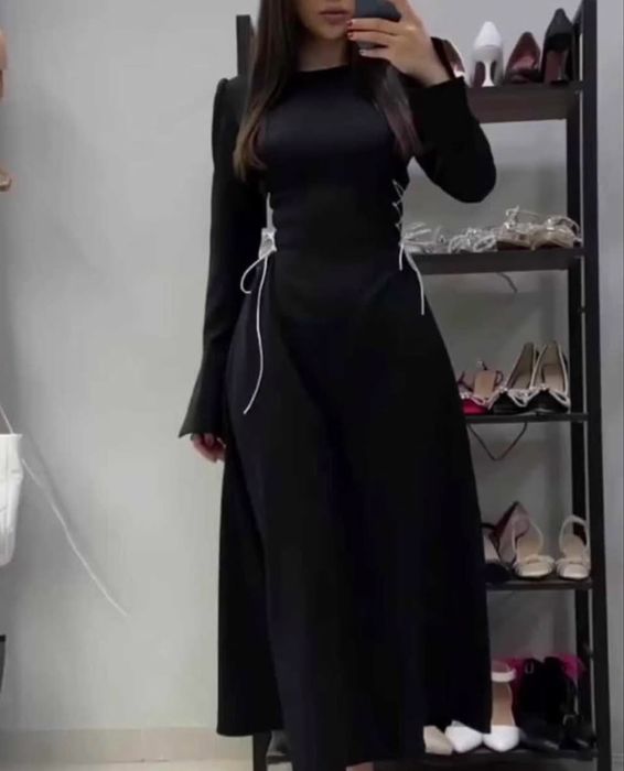 Вечернее платье с завязками