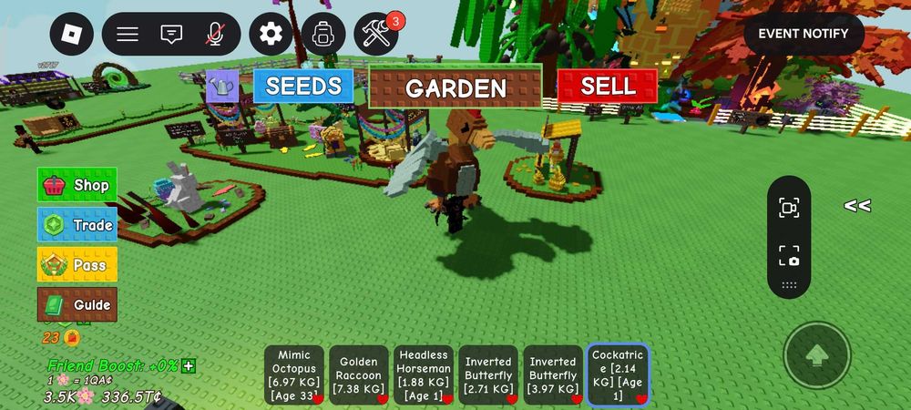 Питомцы в Grow a garden