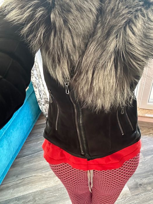 Дамско кожено яке лисица