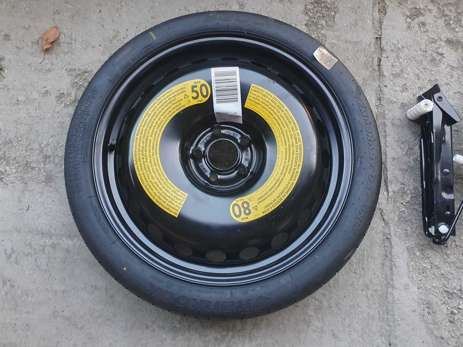 KIT Roata rezerva CRIC AUDI A6,A7,A8,mercedes, 5x112 pe 145-60-20"noua