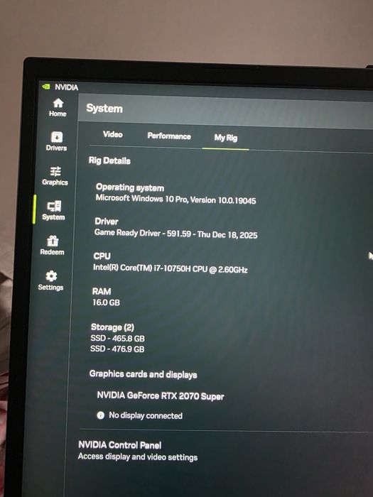 Laptop gaming Asus ROG STRIX G15, i7-10750H , RTX 2070 Super 8GB VRAM