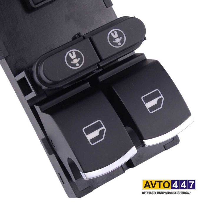 Копчета бутони 4 ел. стъкла Vw Touareg Touran Sharan Seat Alhambra Хром
