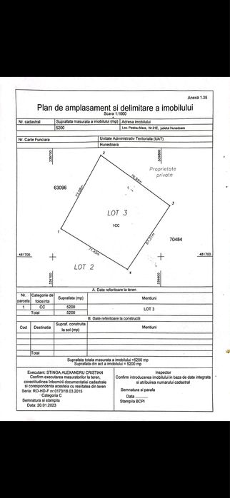 Teren Intravilan / 5200 mp / 60 EUR mp