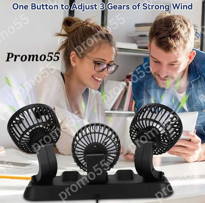 Преносим Вентилатор с USB за автомобили, камиони, офиси, дом