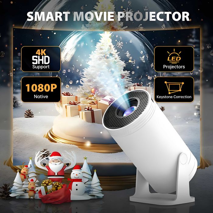 Мини проектор MAOHUTER 4K Decoding, 1080P, 3D, 270° ротация