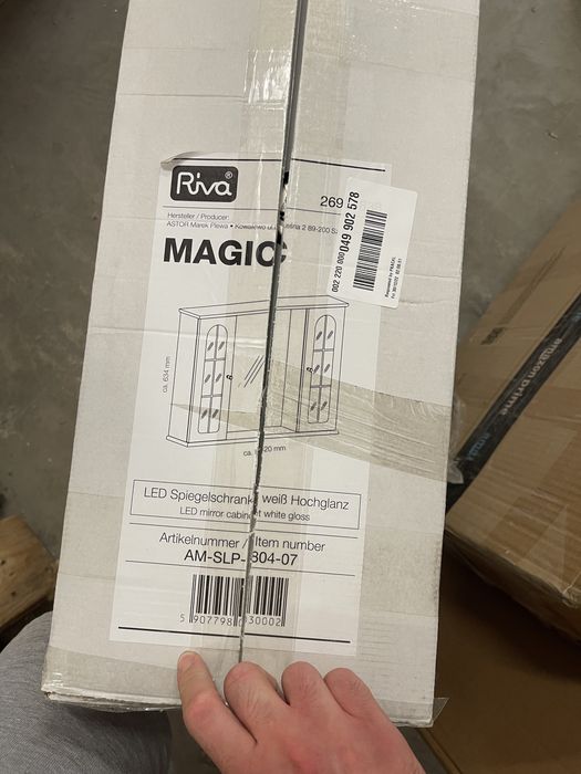 Шкаф с огледало Riva Mirrored Cabinet