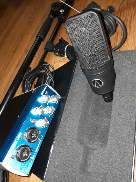 Audio Technica AT4033 Микрофон -  PreSonus Звукова Карта - König & Meyer  Стойка За Микрофон