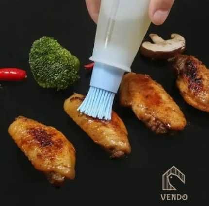 Perie de silicon cu recipient pentru ulei