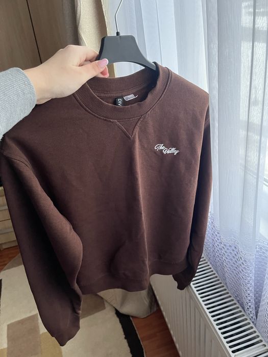 Bluza cu maneca lunga maro H&M