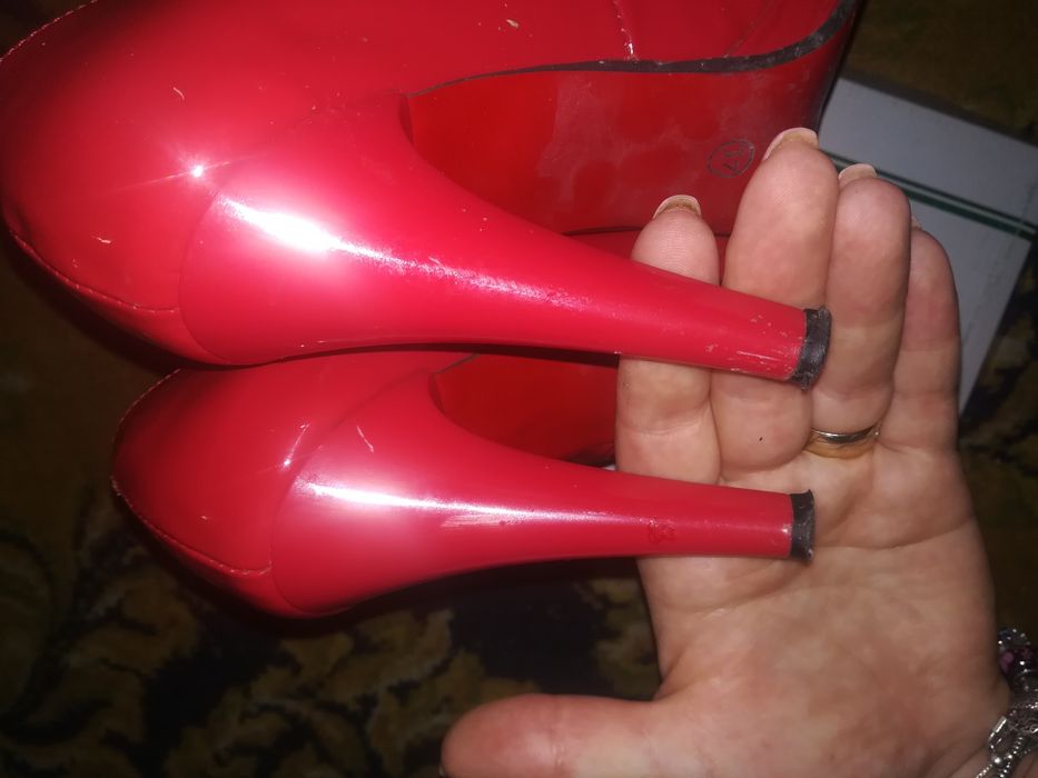 Pantofi roșii piele naturala Matelbo nr 37