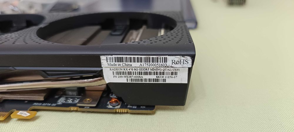 Placa video Mining Sapphire RX 470 8Gb 256 bit fara iesire video