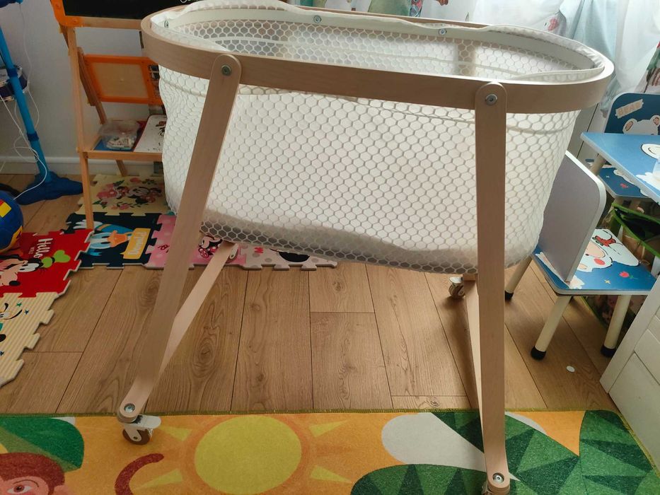 Coș bebe IKEA ÄLSKVÄRD cu saltea – stare foarte bună