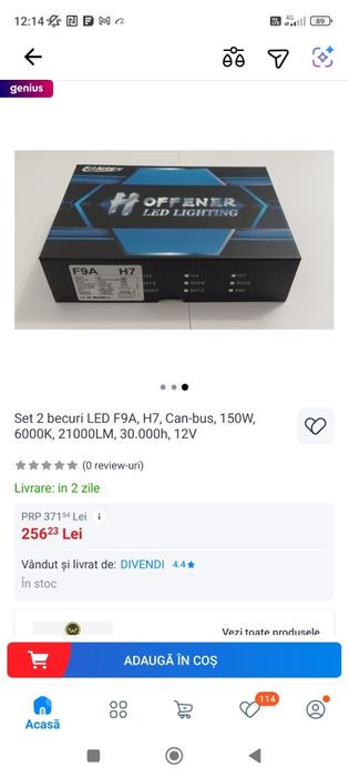 Led h7 6000k  Canbus
