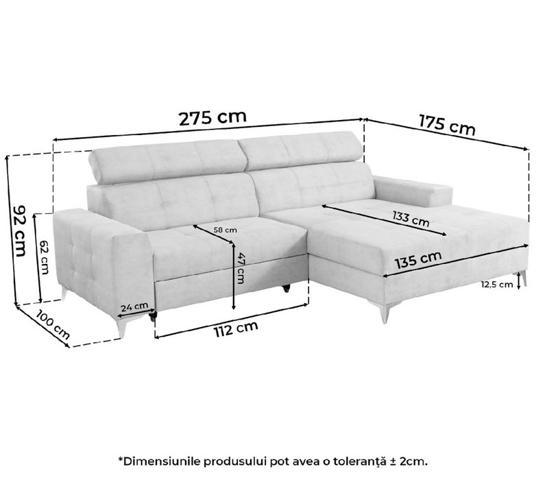 Ъглов диван FLORIDA Десен