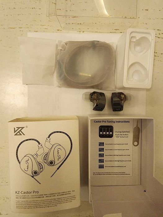 Наушники с микрофоном KZ Castor Pro Improved Bass Version
